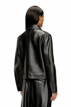 Diesel Coach jacket in leather - Leather jackets Womens in Black
