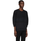 Undercover Black Three-Quarter Sleeve Sweater