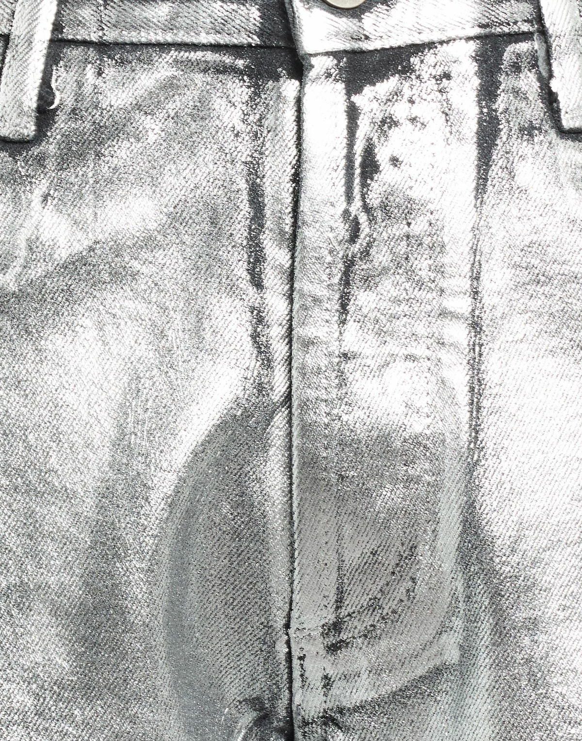The Attico Womens Jeans in Silver