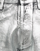 The Attico Womens Jeans in Silver