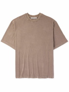 Acne Studios - Extorr Logo-Appliquéd Garment-Dyed Cotton-Jersey T-Shirt - Brown