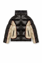 Diesel Hooded puffer jacket in shiny ripstop - Winter Jackets Mens in Multicolor