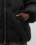 Ganni Nylon Tech Puffer Midi Jacket Black Womens Down & Puffer Jacket