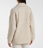 Eleventy Checked wool and alpaca-blend jacket