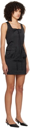 Kijun Black Cargo Minidress