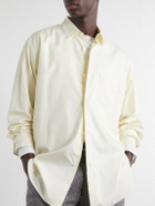 ssstein - Cotton-Satin Shirt - Yellow
