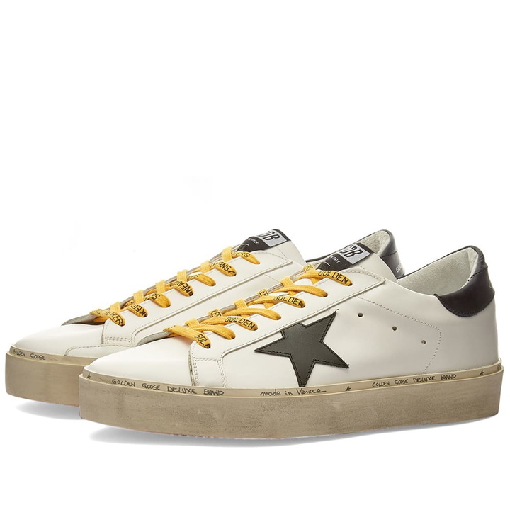 Photo: Golden Goose Hi Star Leather Sneaker