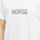 Norse Projects Men's Jakob Organic Interlock Grid Print T-Shirt in White
