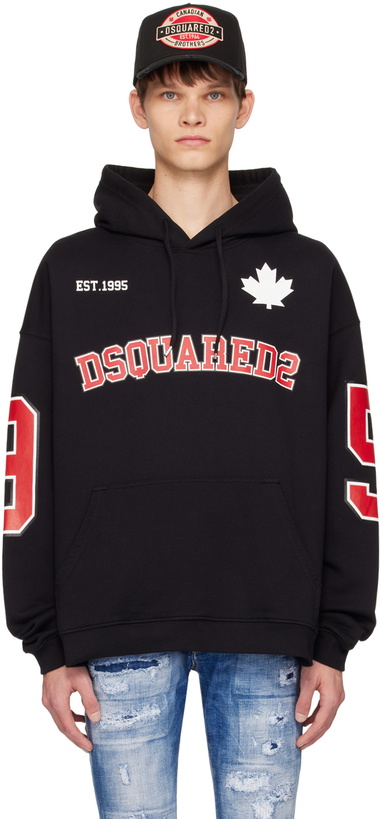 Photo: Dsquared2 Black 'Caten 64' Hoodie