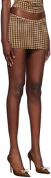 Miaou Brown Elektra Miniskirt
