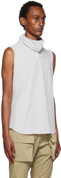 CCP Gray Mask Collar Tank Top