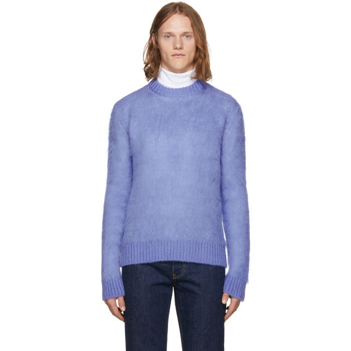 Photo: Calvin Klein 205W39NYC Blue Mohair Mix Sweater
