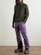 Aztech Mountain - Matterhorn Shell-Trimmed Wool Half-Zip Sweater - Green
