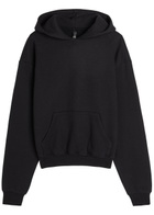 Skims Cotton-blend Hooded Sweatshirt Black