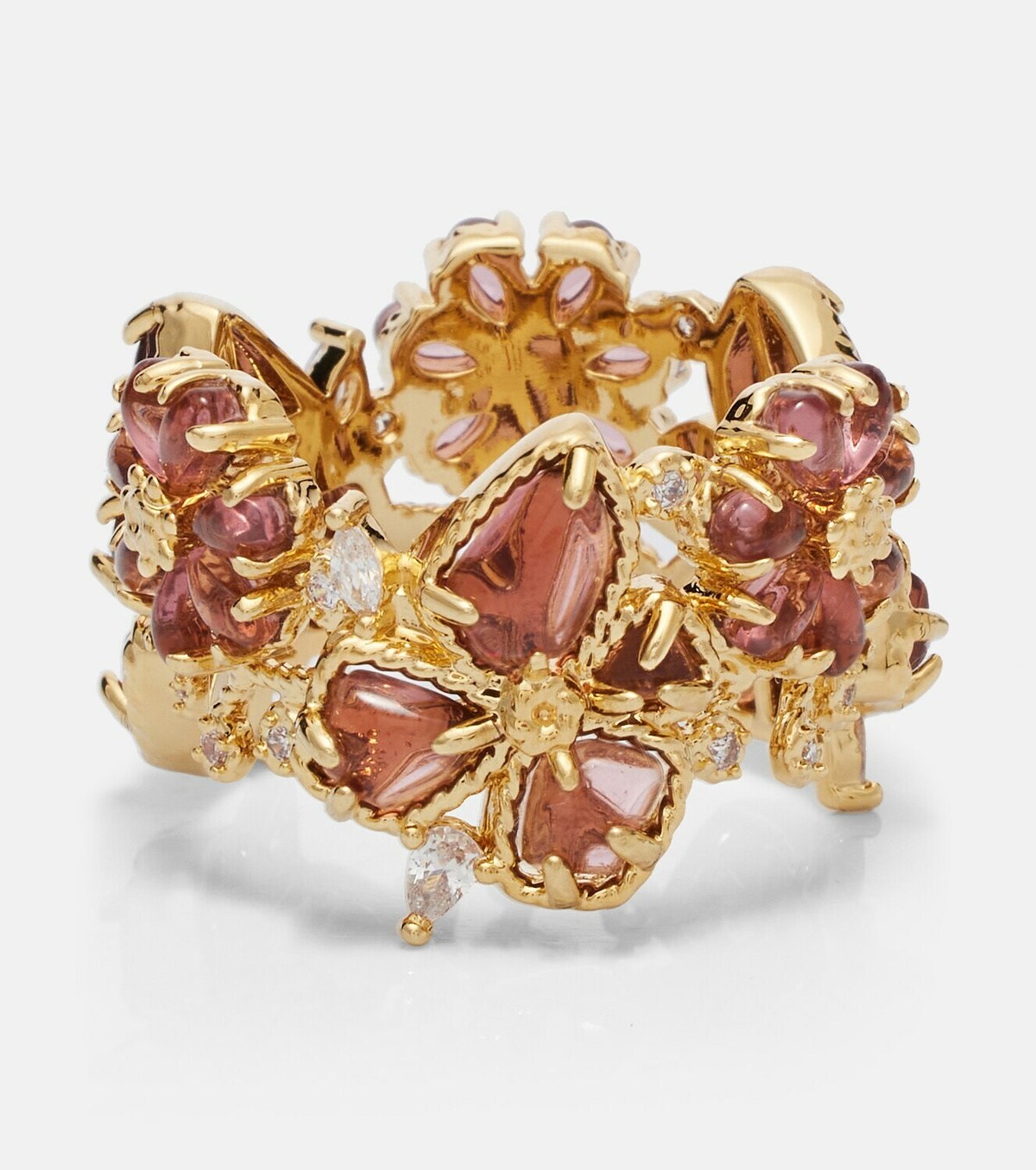 Zimmermann Bloom gold-plated embellished ring