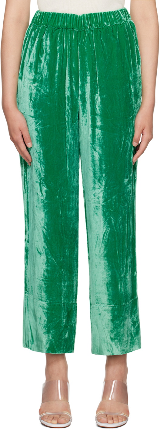 Caro Editions Green Elisabeth Trousers