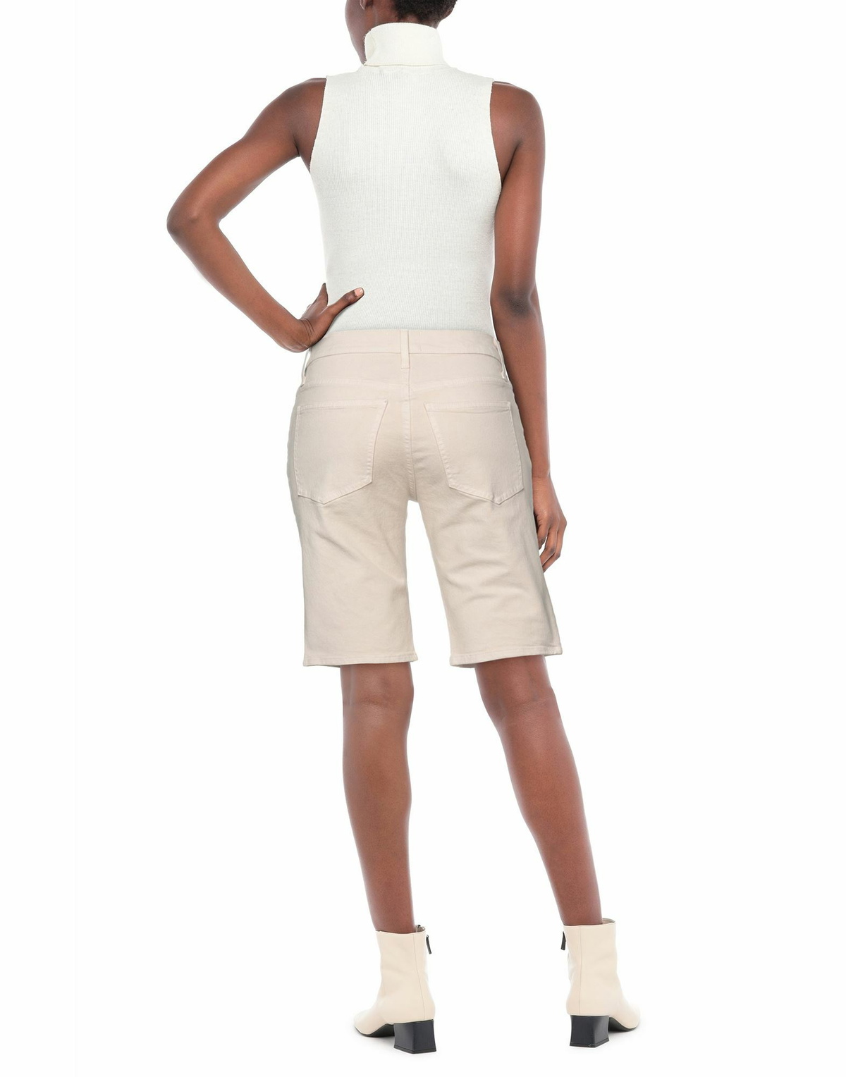 Nanushka Womens Denim shorts in Beige