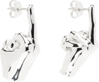 Y/Project Silver Mini Fuck You Earrings