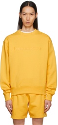 adidas x Humanrace by Pharrell Williams SSENSE Exclusive Yellow Humanrace Tonal Logo Sweatshirt