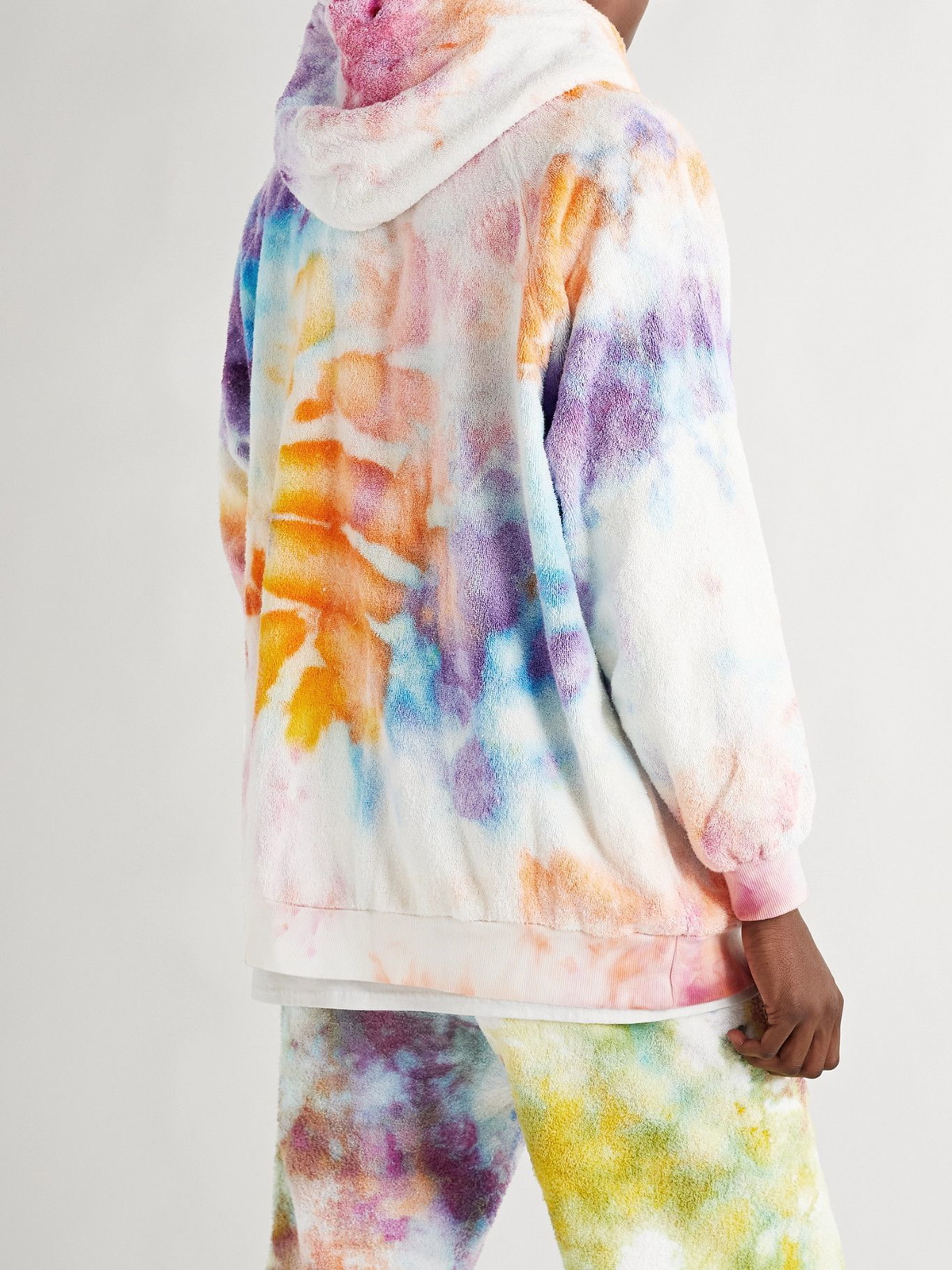 Camp High - Transcendence Logo-Embroidered Tie-Dyed Cotton-Terry