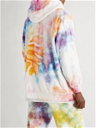 Camp High - Transcendence Logo-Embroidered Tie-Dyed Cotton-Terry Hoodie - Multi