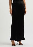 Helmut Lang Satin-jersey Maxi Skirt Black