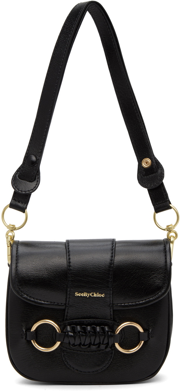 See by Chloé Black Saddie Shoulder Bag