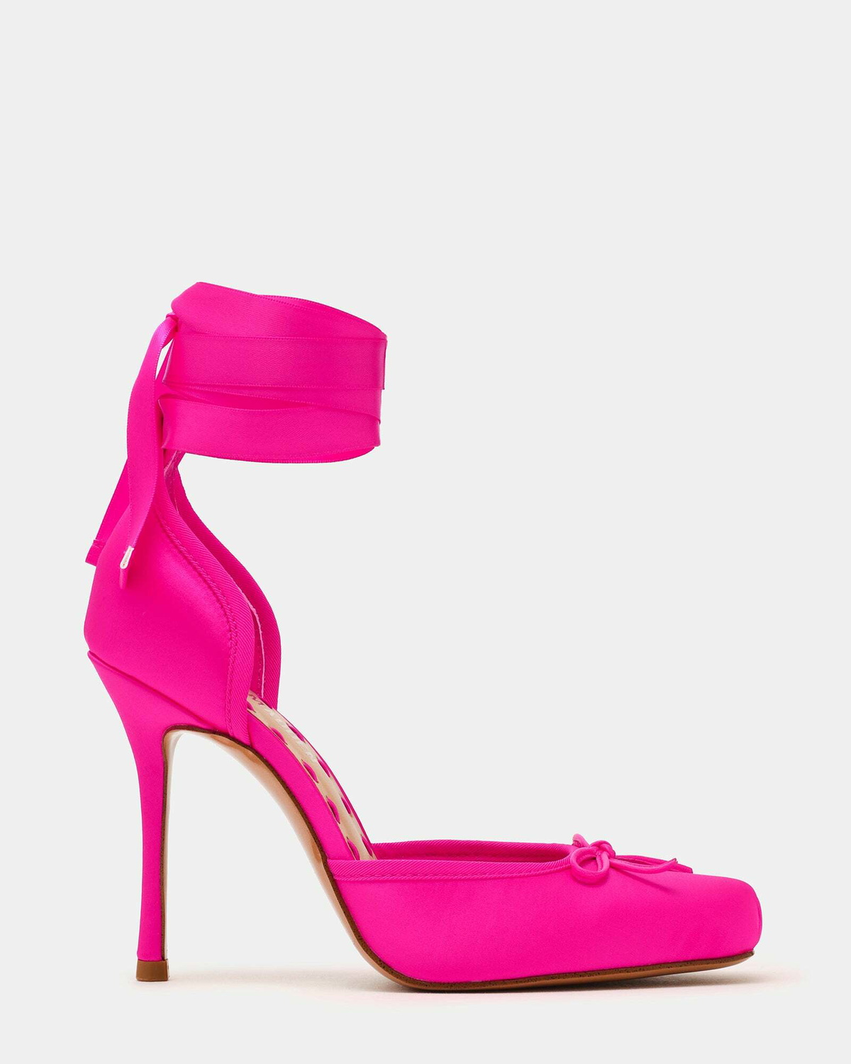 Steve Madden Larina Heels in Hot Pink Satin