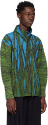 HOMME PLISSÉ ISSEY MIYAKE Green Grass Field Sweater