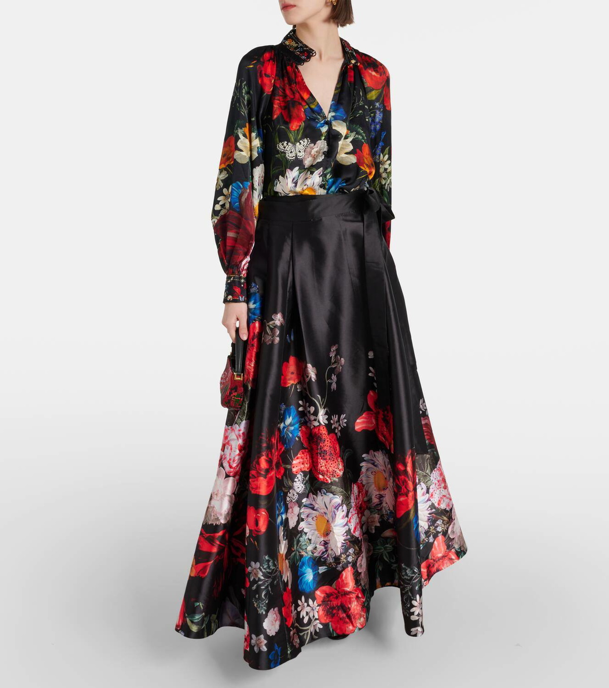Camilla Floral A-line maxi skirt Camilla