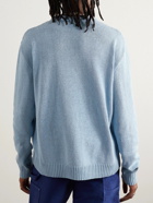 SKY HIGH FARM - Recycled Cotton-Blend Jacquard Sweater - Blue