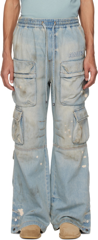 Photo: AMIRI Blue Cargo Jeans