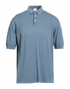 Eleventy Platinum Mens Polo shirt Slate in Blue