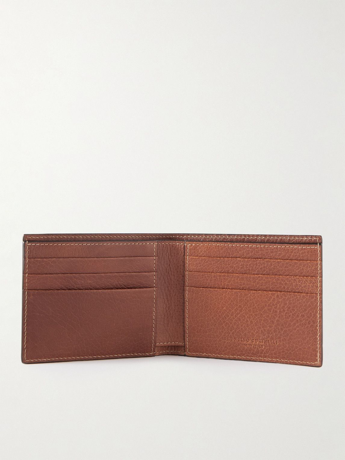 Brunello Cucinelli - Full-Grain Leather Billfold Wallet Brunello Cucinelli