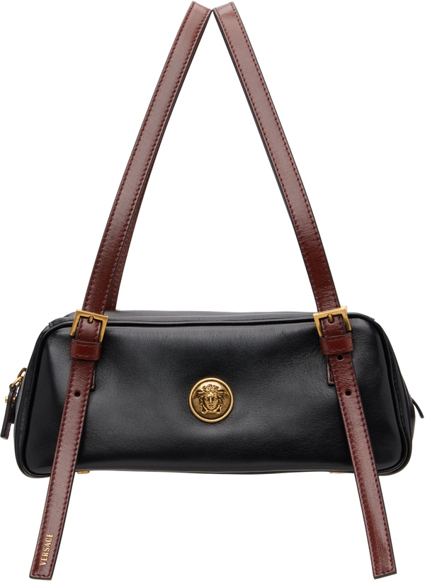 Photo: Versace Black Emblème Nappa Bowling Bag