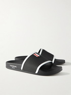 Thom Browne - Logo-Appliquéd Rubber Slides - Black