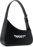 Off-White Black Jitney Shoulder Quote Bag