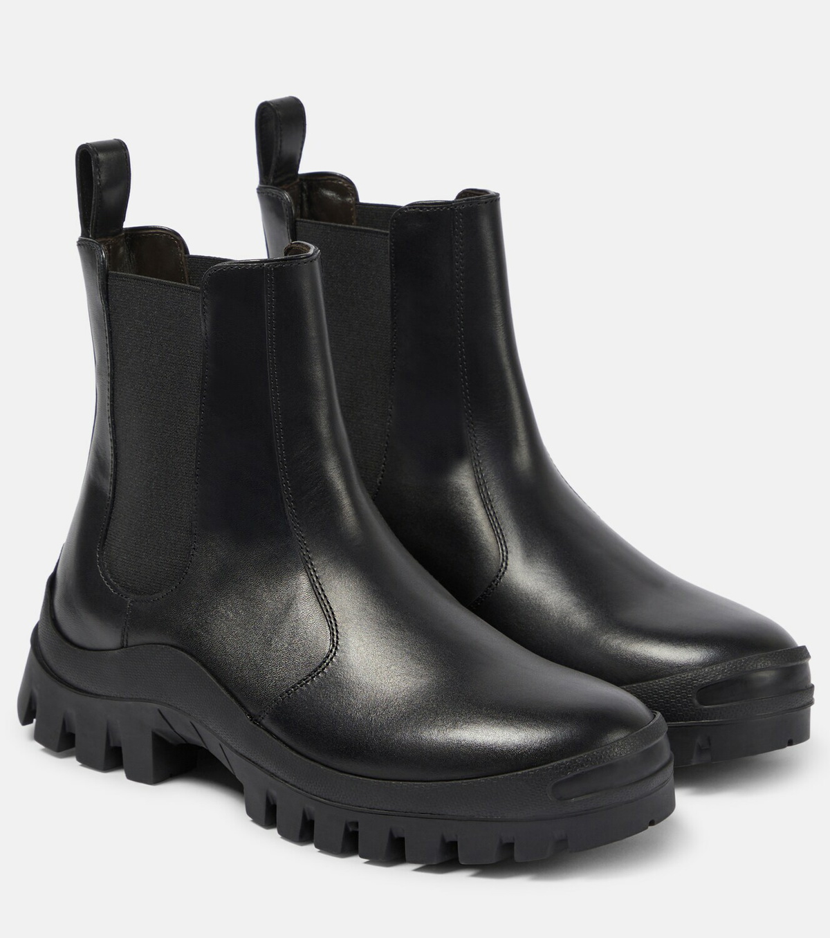 The Row Greta leather Chelsea boots