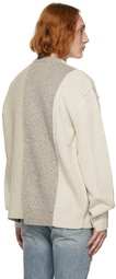 Diesel Beige Patchwork K-Killeen Crewneck Sweater