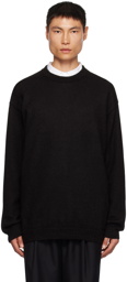 ATON Black Crewneck Sweater
