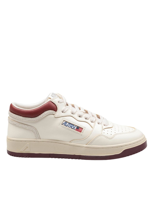 Photo: Autry Sneakers Med-way Leather Sneakers White Color