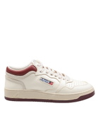 Autry Sneakers Med-way Leather Sneakers White Color