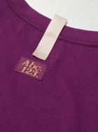 Abc. 123. - Logo-Appliquéd Cotton-Jersey T-Shirt - Purple