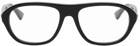 Bottega Veneta Black Rectangular Shiny Glasses