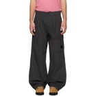 C.P. Company Gray Micro-Reps Boxy Pleats Cargo Pants