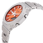 Casio G-Shock G-Steel 2100 Series Quartz Analog-Digital Orange Dial Mens Watch GM2110D-4A