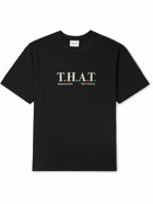 thisisneverthat - T.H.A.T. Logo-Print Cotton-Jersey T-Shirt - Black