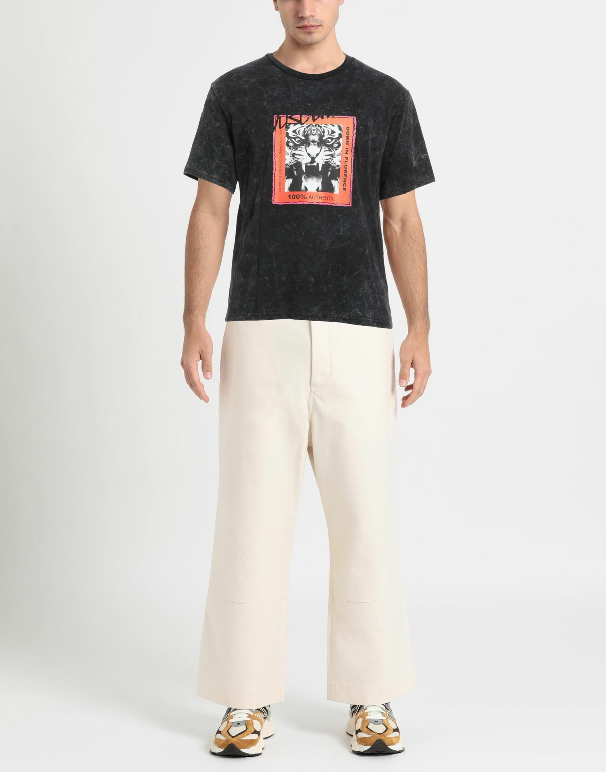 Just Cavalli Mens T-shirt in Black