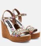 Dolce&Gabbana Floral espadrille wedges