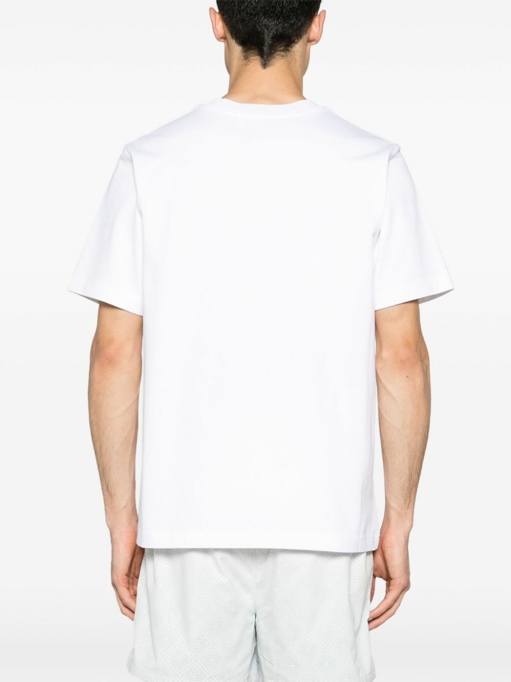 Casablanca White Tennis Club Print Organic Cotton T-Shirt